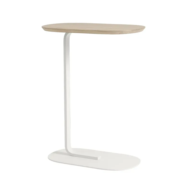 Relate Beistelltisch H: 73,5cm Solid oak-Off white by Muuto – product photo