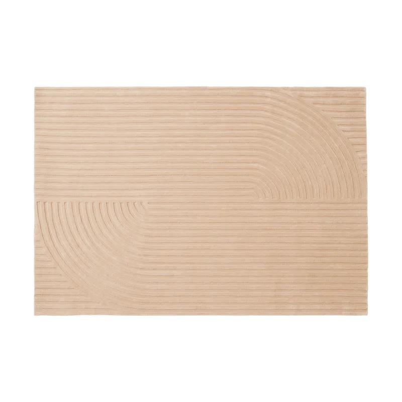 Relevo Rug Quattro Wollteppich Light rose, 170x240 cm van Muuto – productfoto