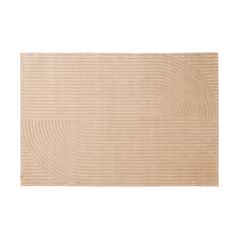 Relevo Rug Quattro Wollteppich Light rose, 200x300 cm van Muuto – productfoto
