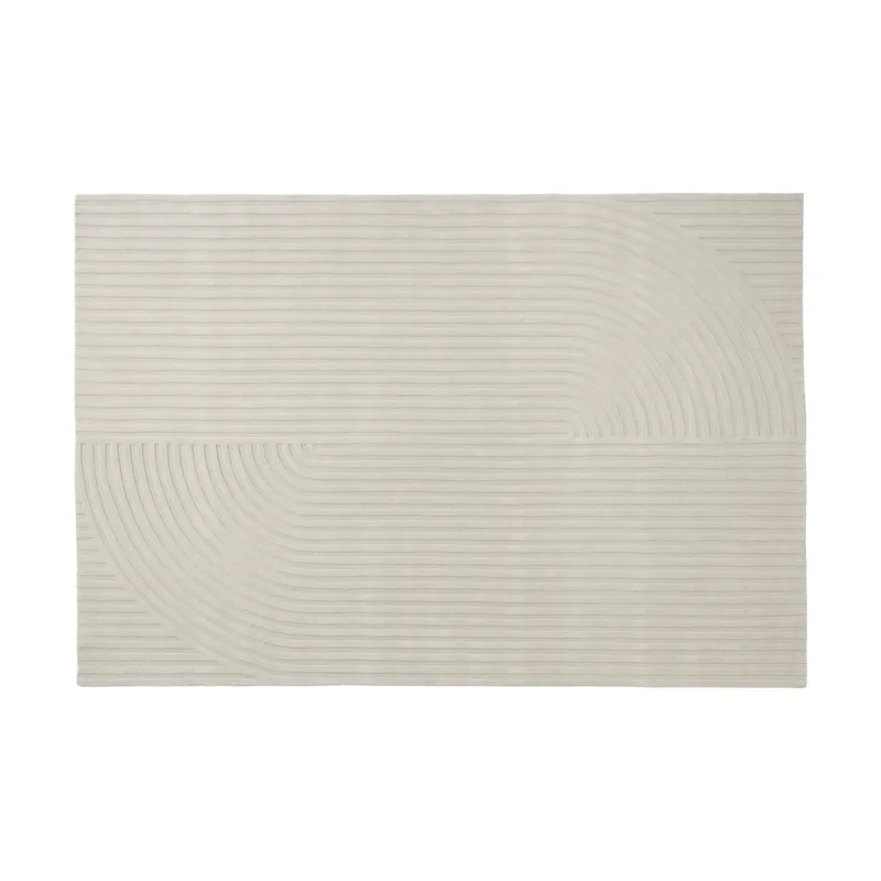 Relevo Rug Quattro Wollteppich Off white, 200x300 cm fra Muuto – produktbillede