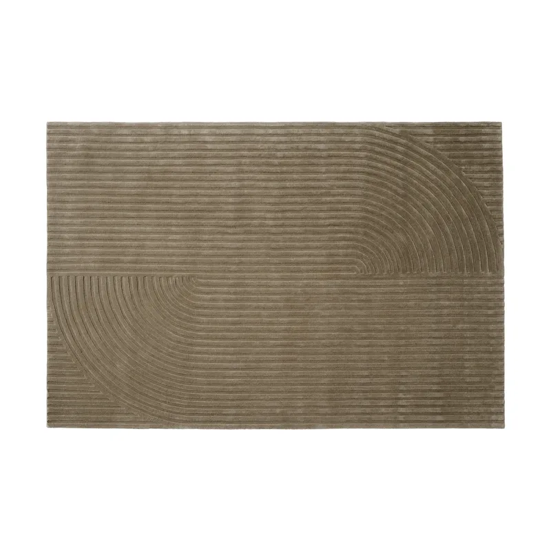 Relevo Rug Quattro Wollteppich Taupe, 200x300 cm de Muuto – photo du produit