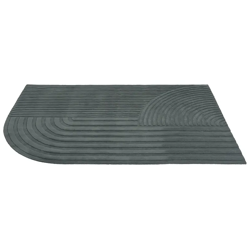 Relevo Teppich 200 x 300 cm - Dark Green fra Muuto – produktbillede