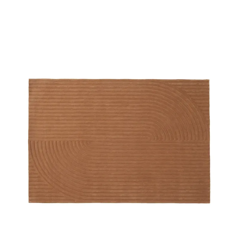 Relevo Teppich Quattro – 170 x 240 cm – Gebranntes Orange von Muuto – Produktfoto