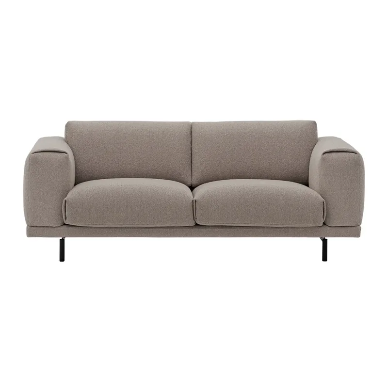 Rest Sofa 2-Sitzer - Metallgestell/Hearth6/Schwarz von Muuto – Produktfoto