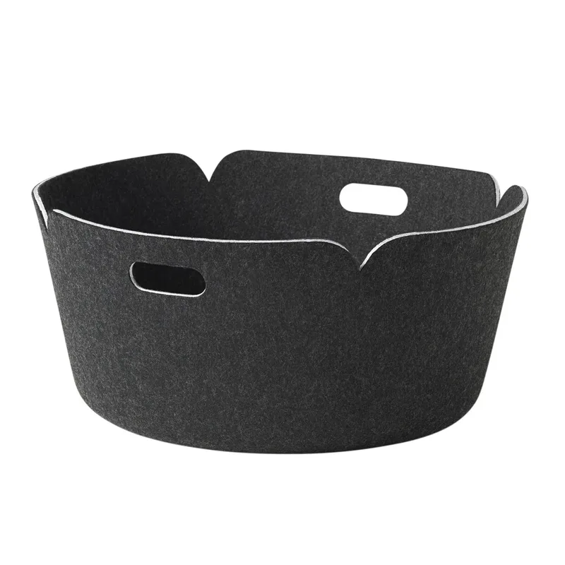 Restore Korb rund Black melange von Muuto – Produktfoto