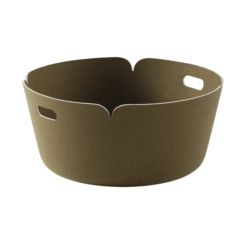 Restore Korb rund Brown Green von Muuto – Produktfoto