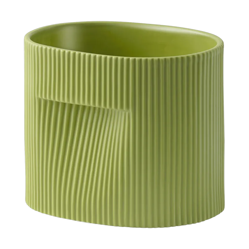Ridge Blumentopf 15 cm Moss green fra Muuto – produktbillede