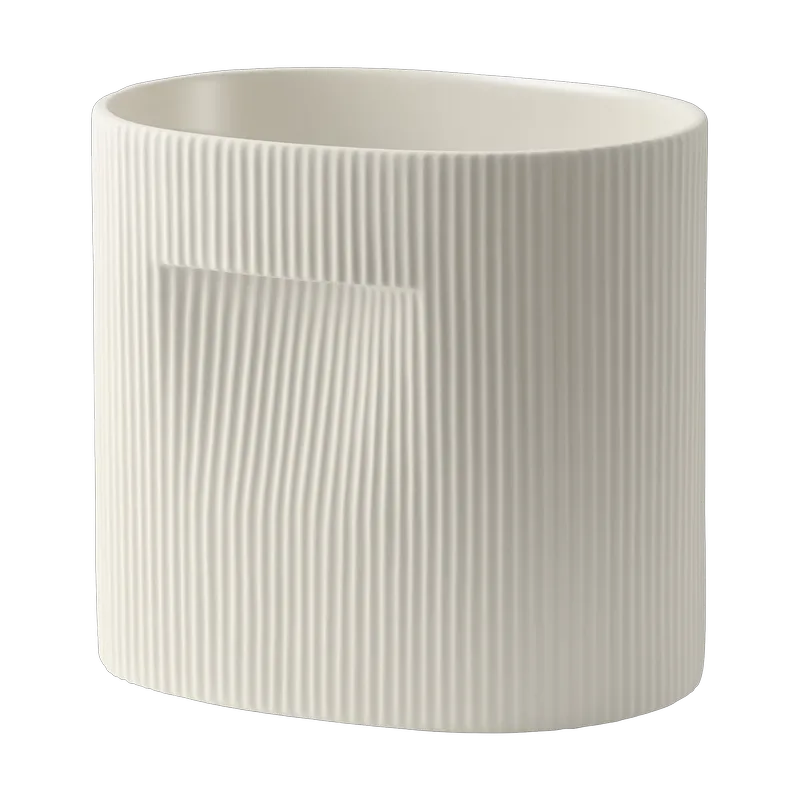 Ridge Blumentopf 24 cm Off-white by Muuto – product photo