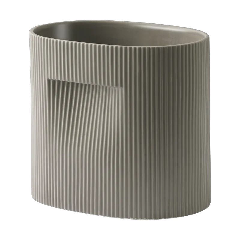 Ridge Blumentopf 24 cm Taupe van Muuto – productfoto