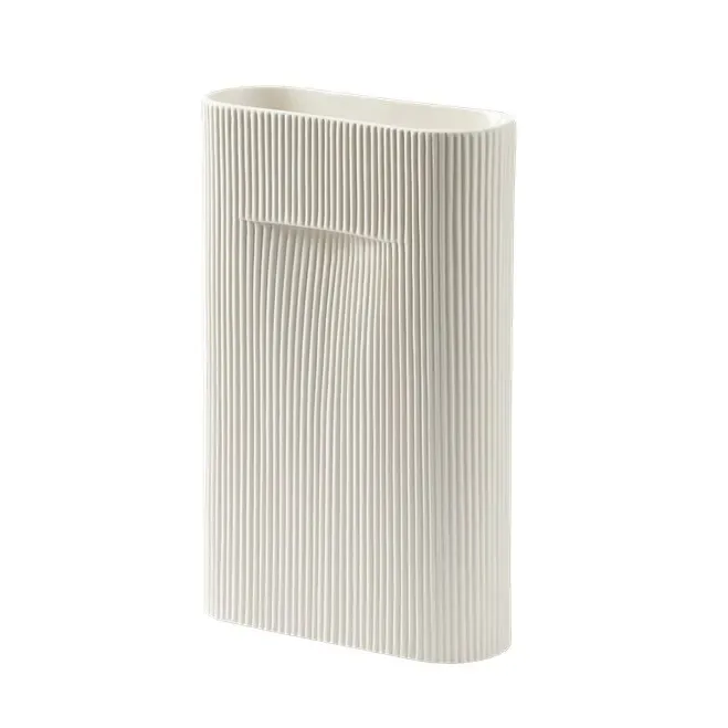 Ridge Vase 35cm Off white by Muuto – product photo