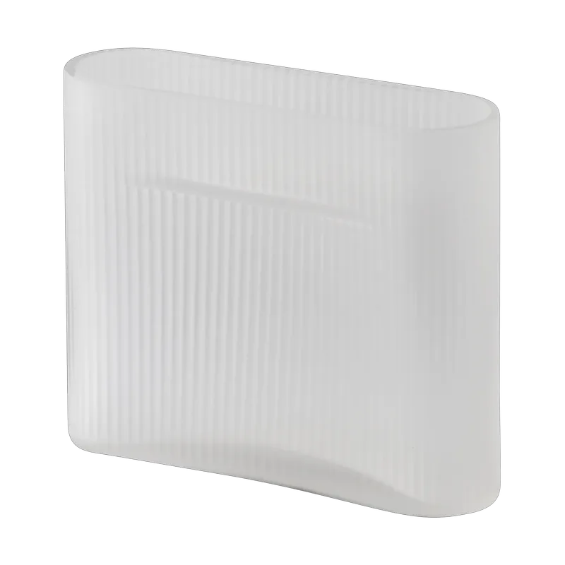 Ridge Vase Milchglas 16,5 cm White van Muuto – productfoto