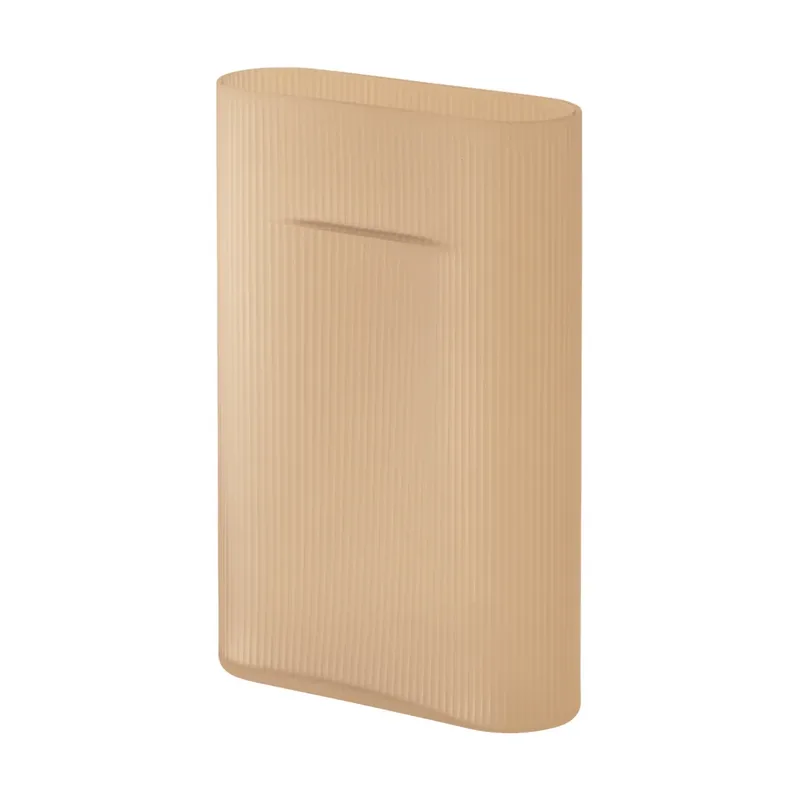 Ridge Vase Milchglas 35 cm Hellorange by Muuto – product photo