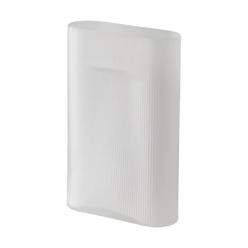 Ridge Vase Milchglas 35 cm White van Muuto – productfoto