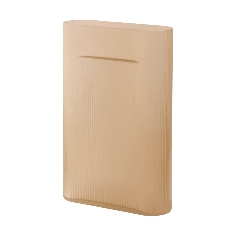 Ridge Vase Milchglas 48,5 cm Hellorange by Muuto – product photo