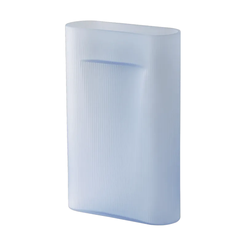Ridge Vase Milchglas 48,5 cm Light blue by Muuto – product photo