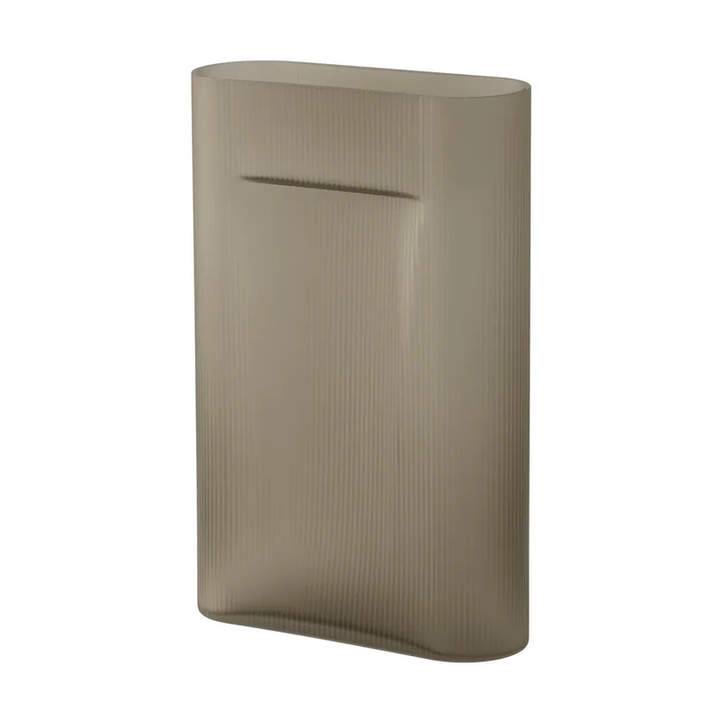Ridge Vase Milchglas 48,5 cm Taupe von Muuto – Produktfoto