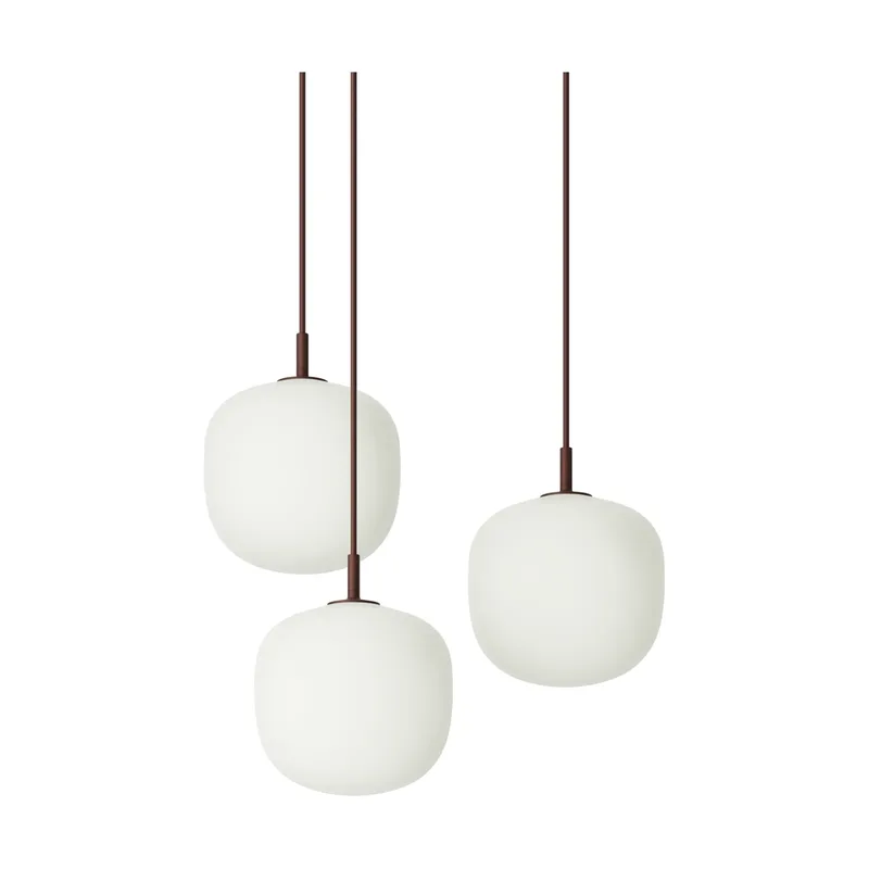 Rime Pendant Cluster 3 Pendel Dunkelrot, Ø18 cm fra Muuto – produktbillede