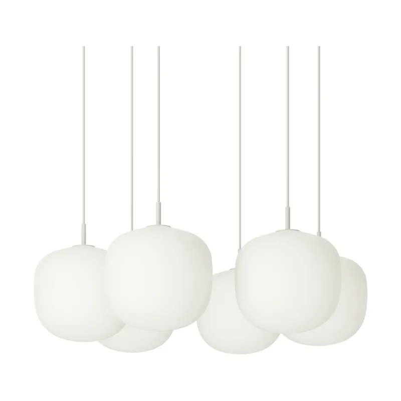 Rime Pendant Cluster 6 Pendel Grau, Ø25 cm by Muuto – product photo