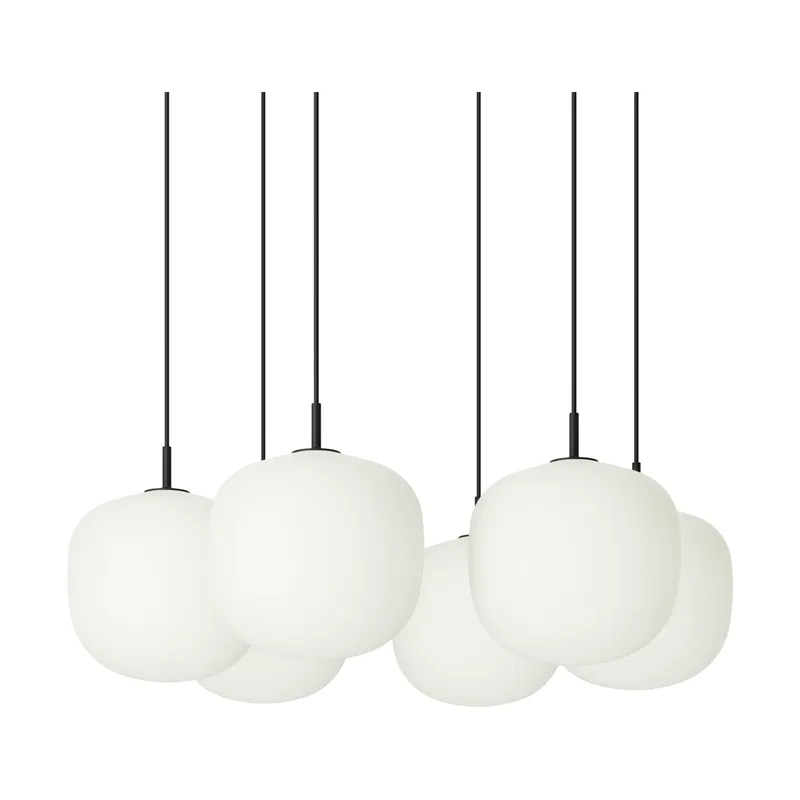 Rime Pendant Cluster 6 Pendel Schwarz, Ø25 cm by Muuto – product photo