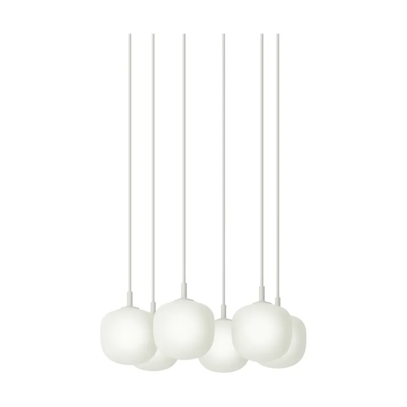 Rime Pendant Cluster 6 Pendel Weiß, Ø12 cm von Muuto – Produktfoto