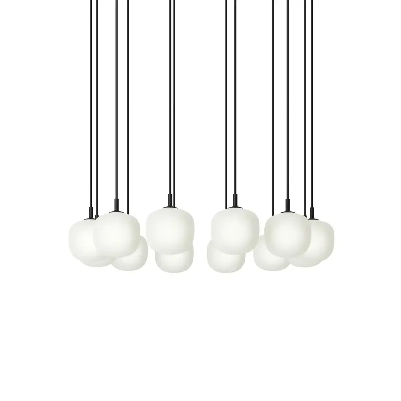 Rime Pendant Cluster - Ø12 - 12 - White / Black von Muuto – Produktfoto