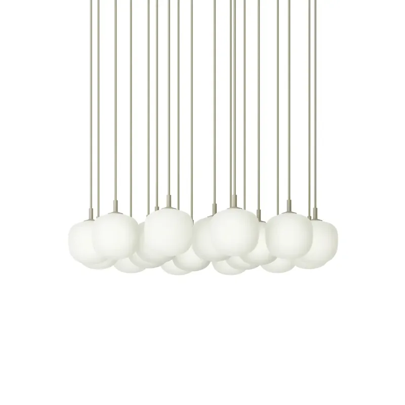 Rime Pendant Cluster - Ø12 - 18 - White / Grey von Muuto – Produktfoto