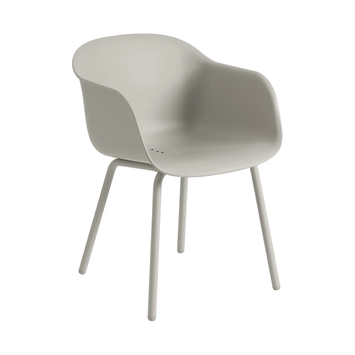 Sessel Fiber - Grau - 100 % recycelter Kunststoff - Designer Iskos-Berlin van Muuto – productfoto