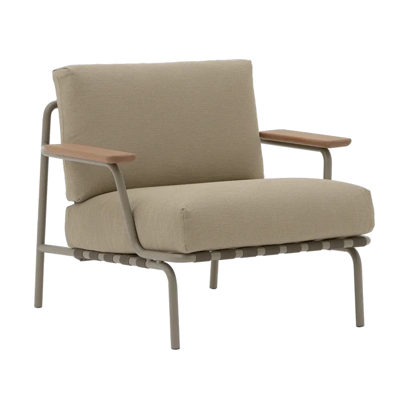 Settle Lounge Chair Loungesessel Ribbed Weave 5 Taupe von Muuto – Produktfoto