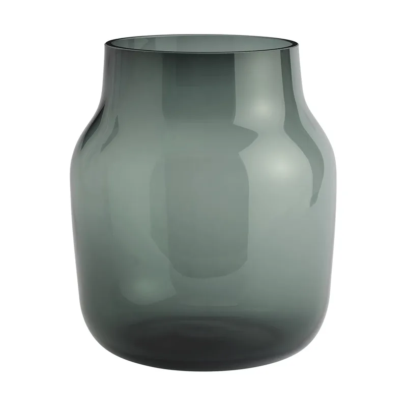 Silent Vase Ø20cm Dark Green van Muuto – productfoto