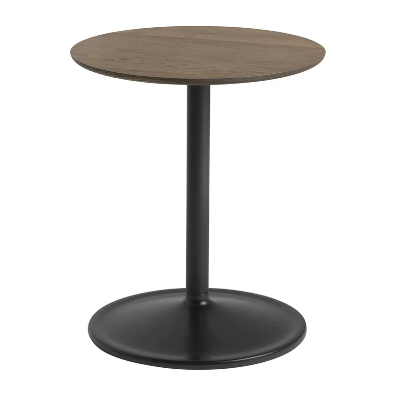 Soft Beistelltisch 48cm Solid smoked oak-black by Muuto – product photo