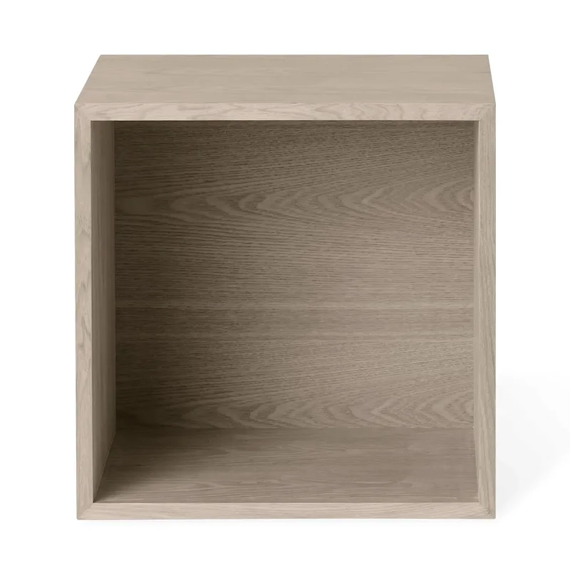 Stacked 2.0 Regalsystem mit Rückenplatte, medium Eiche von Muuto – Produktfoto