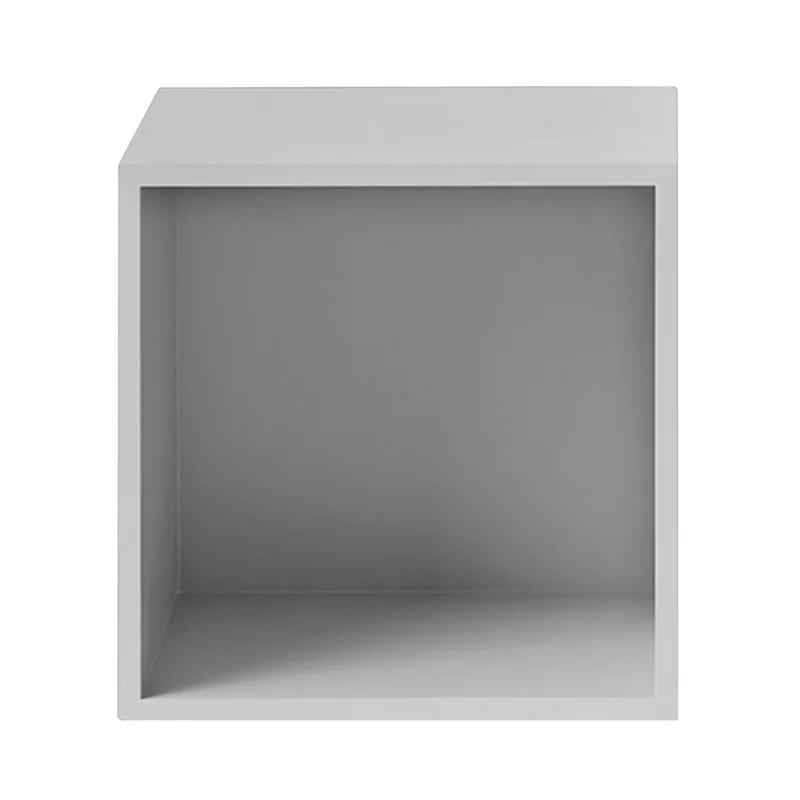 Stacked 2.0 Regalsystem mit Rückenplatte, medium Hellgrau von Muuto – Produktfoto