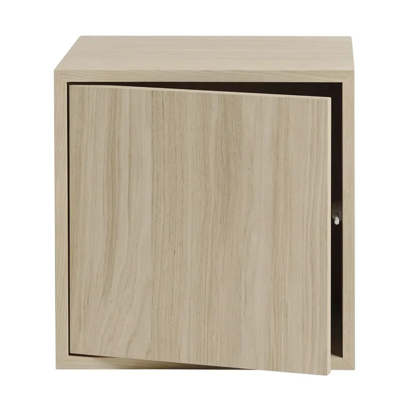 Stacked 2.0 Regalsystem mit Tür, medium Eiche de Muuto – photo du produit