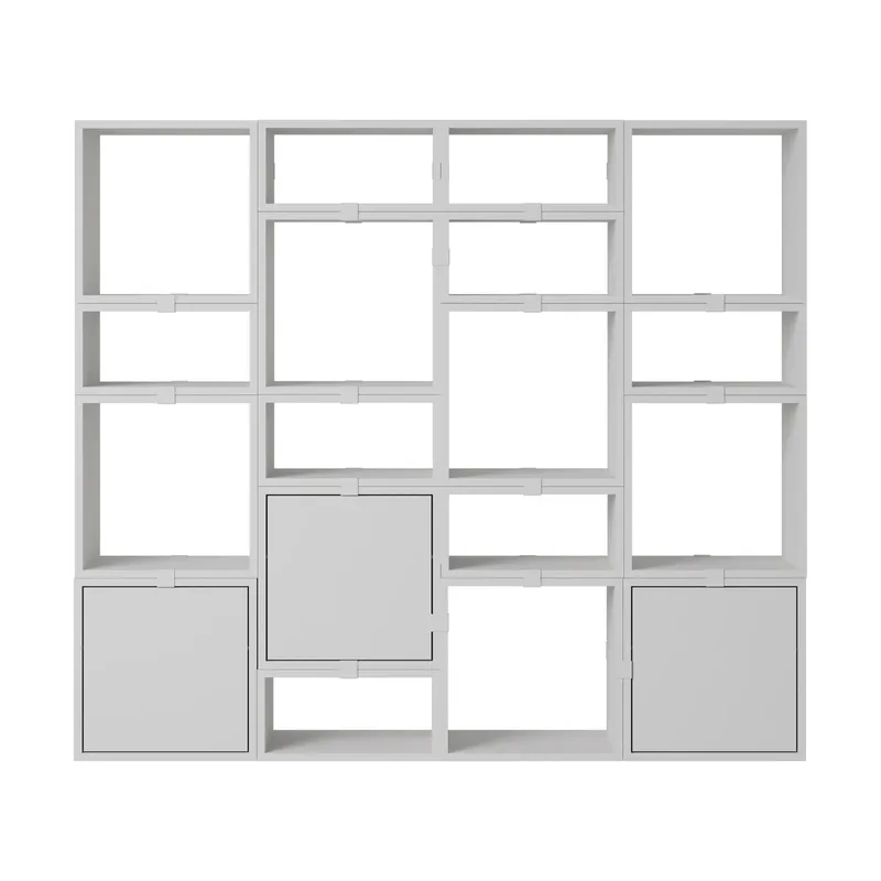 Stacked Aufbewahrungssystem Bücherregal Konfiguration 4 Grey von Muuto – Produktfoto