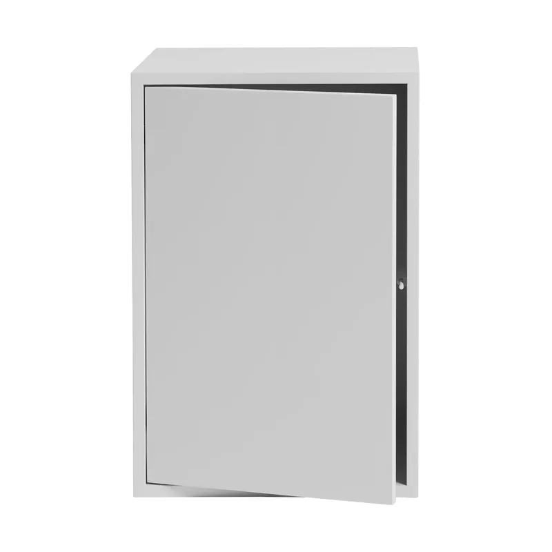 Stacked Aufbewahrungssystem mit Tür Large Grey van Muuto – productfoto