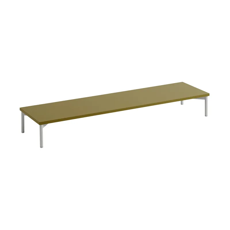 Stacked Aufbewahrungssystem Podium mit Tube Base Brown green-grey von Muuto – Produktfoto