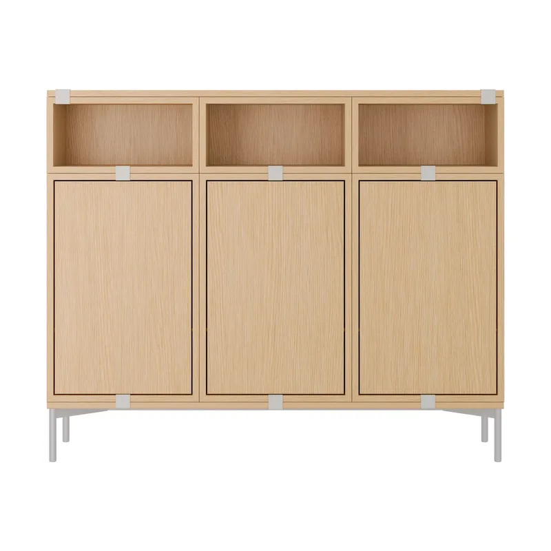 Stacked Aufbewahrungssystem Sideboard Configuration 3 Oak von Muuto – Produktfoto