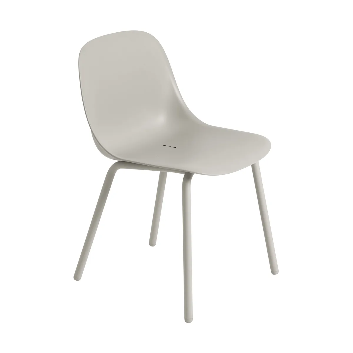 Stuhl Fiber - Grau - 100 % recycelter Kunststoff - Designer Iskos-Berlin van Muuto – productfoto
