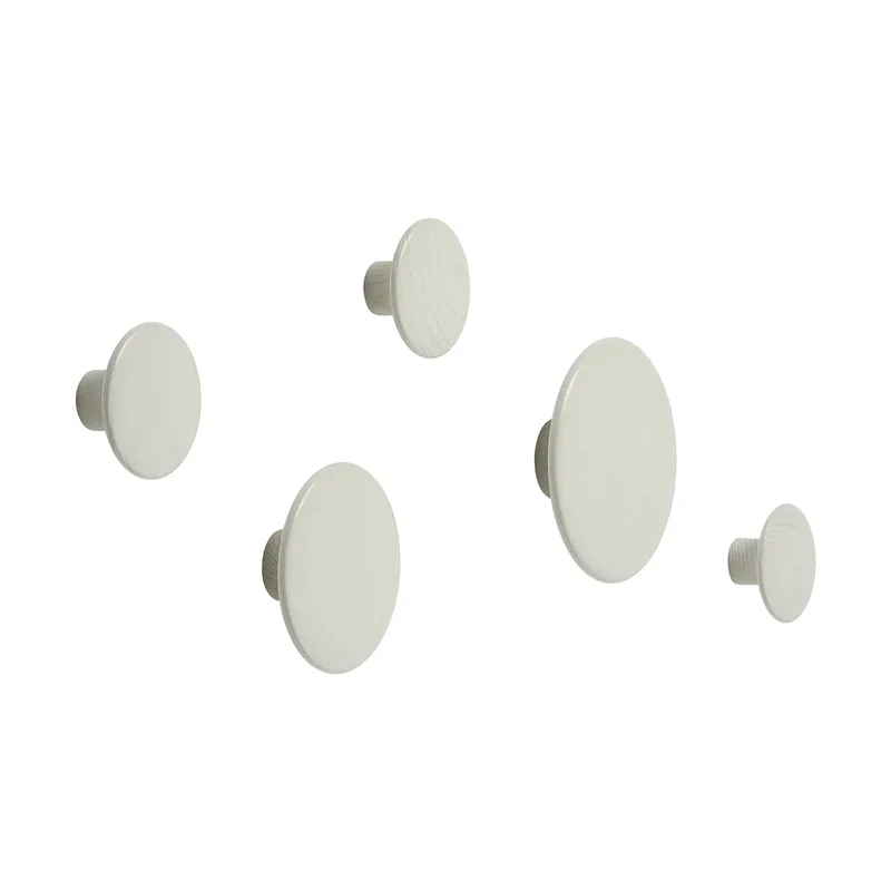 The dots 5er-Pack Off White de Muuto – photo du produit