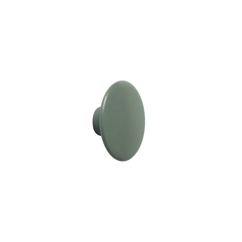 The Dots Wandhaken dusty green (grün) Extra klein by Muuto – product photo