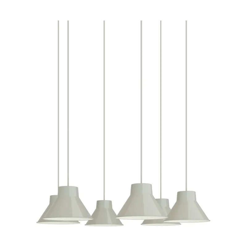 Top Pendant Cluster 6 Pendelleuchte Grau, Ø21 cm von Muuto – Produktfoto