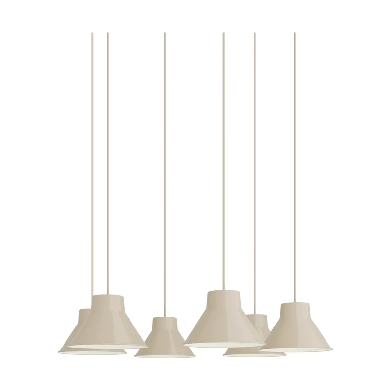 Top Pendant Cluster 6 Pendelleuchte Sand, Ø21 cm von Muuto – Produktfoto