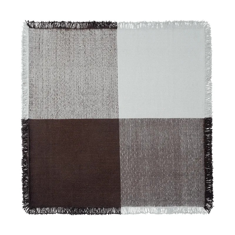 Verso Wollteppich Cool grey-Dunkelbraun, 258x258 cm van Muuto – productfoto