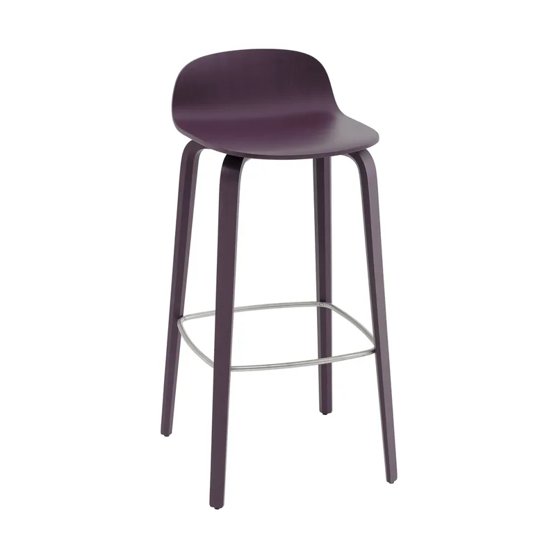Visu Barstuhl 75cm Dark plum by Muuto – product photo