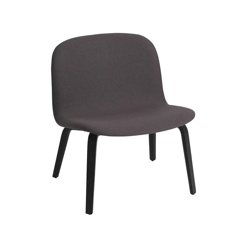 Visu Loungesessel Polsterstuhl Twill weave 160-Black de Muuto – photo du produit