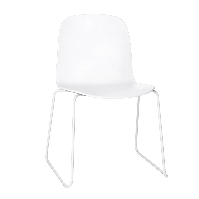Visu Stuhl mit Kufengestell White-White by Muuto – product photo