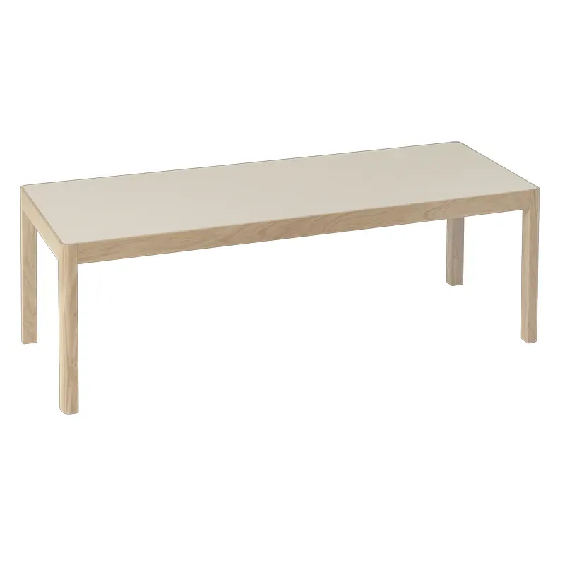 Workshop Couchtisch 43 x 120 cm - Warm Grey Linoleum von Muuto – Produktfoto
