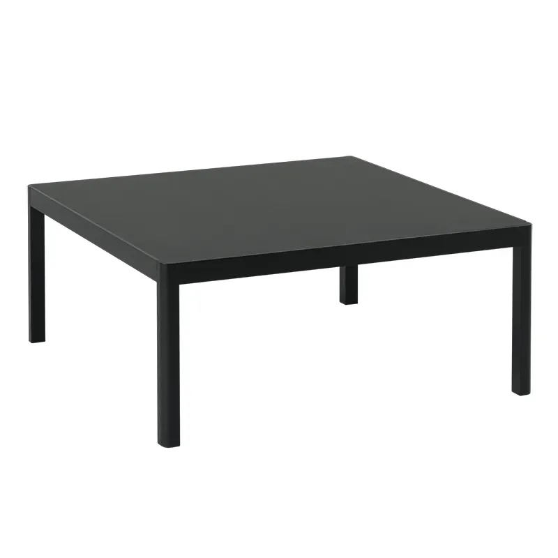 Workshop Couchtisch 86 x 86 cm - Black Linoleum by Muuto – product photo