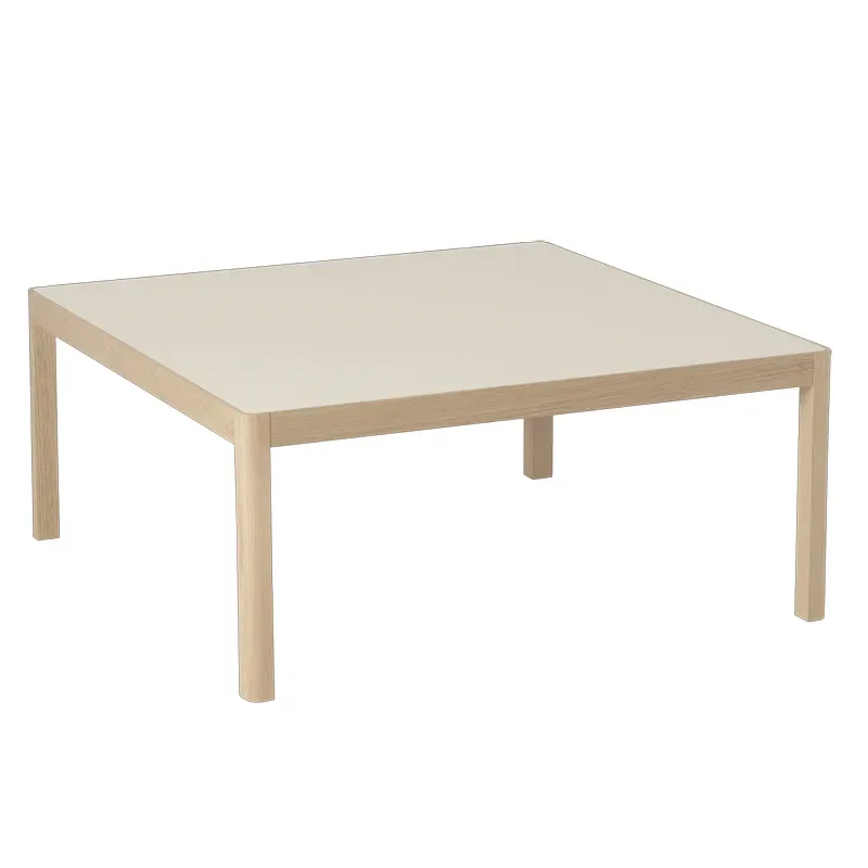 Workshop Couchtisch 86 x 86 cm - Warm Grey Linoleum von Muuto – Produktfoto
