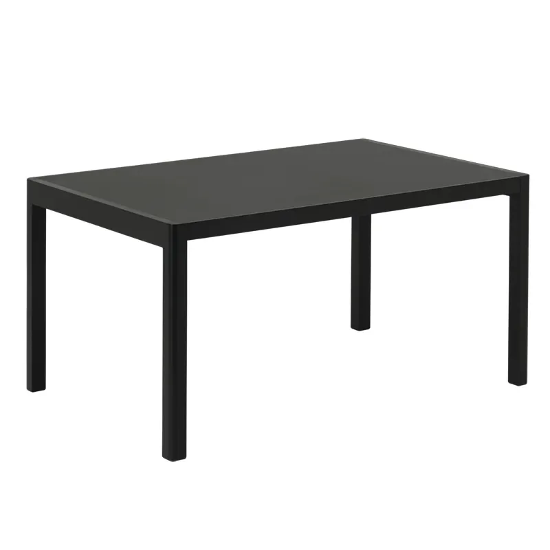 Workshop Table 140 X 92 cm 55.1 X 36.2 tum - Black Linoleum Black von Muuto – Produktfoto